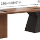 Tea Table Computer Desks Modern Solid Wood Simple Desk, Boss Office Workbench with Tea Tray, Suitable for Company and Home Coffee Table