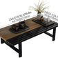 Modern Low Coffee Table, Japanese Style Floor Table, Wooden Altar Table, Chabudai Table, Multifunctional Tea Table for Living Room(Brown,39.4x19.7x9.8in)