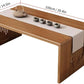 Japanese Folding Coffee Table, Foldable Low Coffee Tables, Bamboo Floor Table Desk for Sitting on The Floor, No Assembly, Portable Living Coffee Table (39.4 Inch)