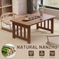 Japanese Folding Floor Coffee Table, Bamboo Foldable Low Table for Sitting On The Floor No Assembly Portable Tea Table Chabudai Table for Tatami, Bay Window, Meditation, Altar (Walnut)