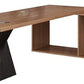 ENGENDER Computer Desk Simple Chinese Solid Wood Furniture, Large Board Table with Tea Table Side Cabinet for Home Living Room, Suitable for Company Office and Tea Making Escritorio(220x80x75cm)