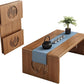 Folding Floor Coffee Table, Japanes Bamboo Foldable Tables, Portable Living Room Low Dsk, Versatile Tatami Meditation Tea Table for Dining Room, Wooden Table Desk for Home, Office (100X37CM)